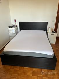 LETTO IKEA 140×200, CASSETTI, RETE, EMMA MATERASSO