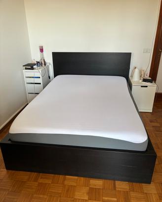 LETTO IKEA 140×200, CASSETTI, RETE, EMMA MATERASSO