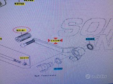 Pedale Cambio Marce Kawasaki Z750/1000 Zrx 1200 13