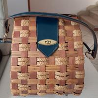 Borsa rigida Vimini Vintage Con Tracolla 