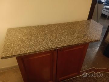 piana di granito vero con mobiletto due ante