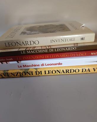 Lotto 5 libri su LEONARDO da Vinci