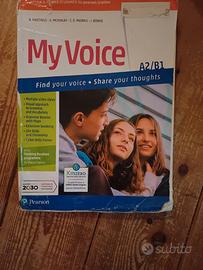 libro scolastico: My voice A2/B1