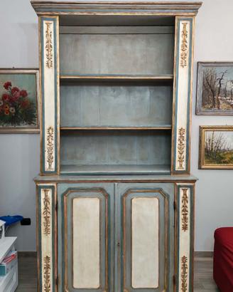 CREDENZA ANTICA DELL' 800' COMPOSTA DA 2 CORPI