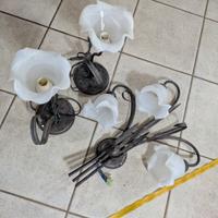 applique + 2 abat jour