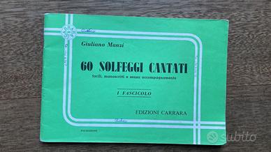 Manzi 60 solfeggi cantati 1 fascicolo
