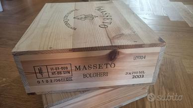 Masseto 2003 – Cassetta originale da 3 bottiglie
