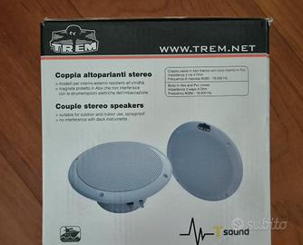 2 altoparlanti  doppio cono 100 w per la nautica