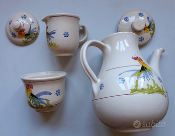 Servizio da caffe' Ceramiche di Grottaglie