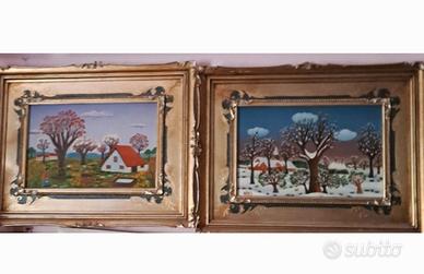quadri vintage pittore e scultore Ivano Golfarelli