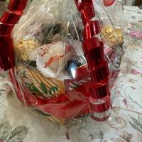 Confezione idea, con candela natalizia