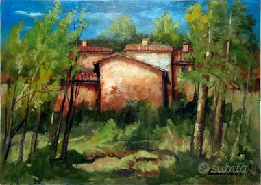 Lamberto Lamberti olio su tavola 50x70