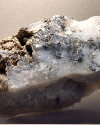 Fetta di Calcedonio muschiato naturale - Brasile