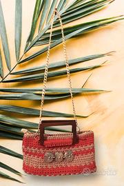 borsa crochet, stile retro
