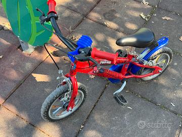 Bici spiderman raggio 12