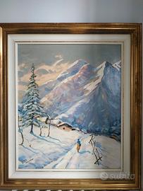 quadro paesaggio innevato NUZZO WILLIAM euro 70
