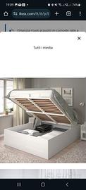 Letto contenitore 1 piazza e mezzo Ikea Brimnes