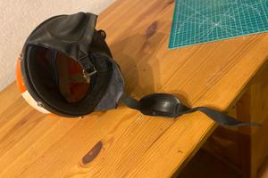 Casco vintage rosso KOSSLER