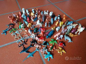 Set figure animali mini giocattoli 