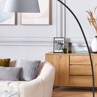 Lampada da terra BENUE con base in marmo