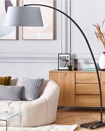 Lampada da terra BENUE con base in marmo