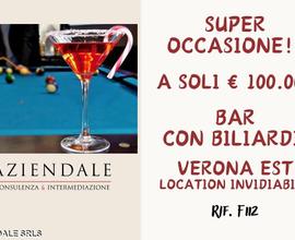 Unico bar con biliardi in verona est