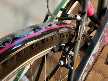 bici btwin rosa e nera