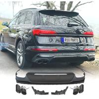 DIFFUSORE AUDI Q7 20-23 LOOK SQ7 + TERMINALI DI SC