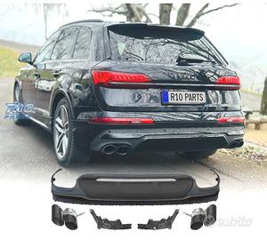 DIFFUSORE AUDI Q7 20-23 LOOK SQ7 + TERMINALI DI SC