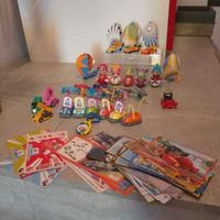 Lotto sorpresine kinder catamarani autoscontri ecc