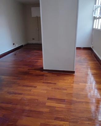 Monolocale con parquet e wc