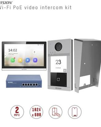 Kit videocitofono ad una chiamata con display 7"