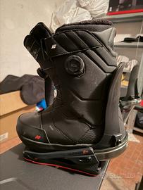 Attacchi rapidi snowboard + scarponi tg. 43,5/44