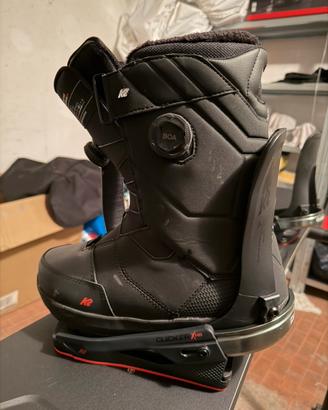 Attacchi rapidi snowboard + scarponi tg. 43,5/44