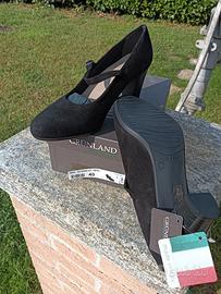 scarpe donna camoscio nero Grunland 