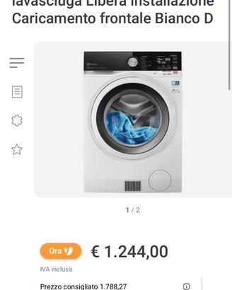 Lavasciuga Electrolux EW9W296Y con pompa di calore