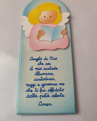 Angioletto di legno da parete 