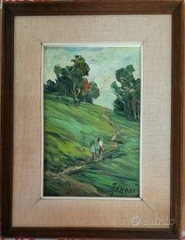 Severino Annoni olio su tavola opera quadro 