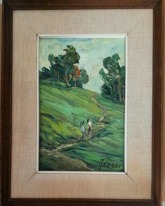 Severino Annoni olio su tavola opera quadro 