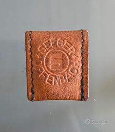 Moneta 1 Pfennig del 1948 con custodia in pelle.