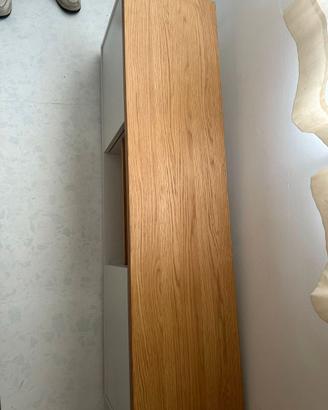 Mobile tv bianco e legno