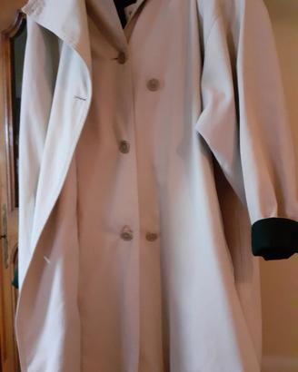 Trench impermeabile rivestito in caldo cotone