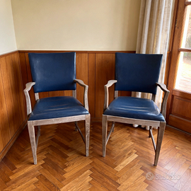 COPPIA DI SEDIE POLTRONE VINTAGE ANNI 60