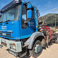 eurocargo 4x4 mod. 95E15 scarrabile e gru hiab71