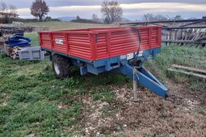 Rimorchio trazionato usato Bicchi mod. 550