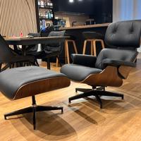 Poltrona E. Lounge Chair PREMIUM - Noce / Nero