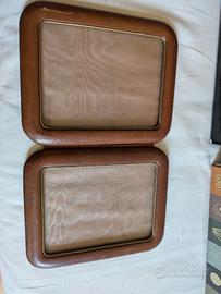 portafotografie in pelle vintage