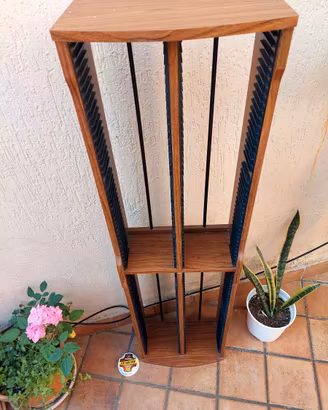 porta cd in legno
