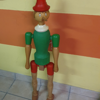 Pinocchio in legno vintage