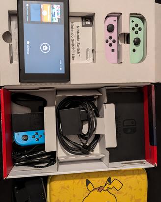 Nintendo Switch + joycon + custodia + scatola 